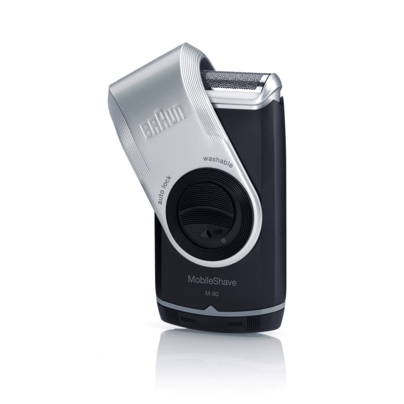 Braun MobileShave PocketGo M90 Blue, Silver