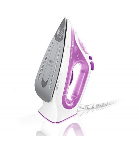 Braun TexStyle 3 SI 3030 Fer à repasser à sec ou à vapeur Semelle céramique Ultraglide 2300 W Rose