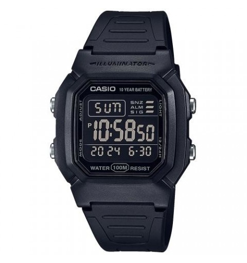 Casio W-800H-1BVES montre Montre bracelet Mâle Quartz Noir