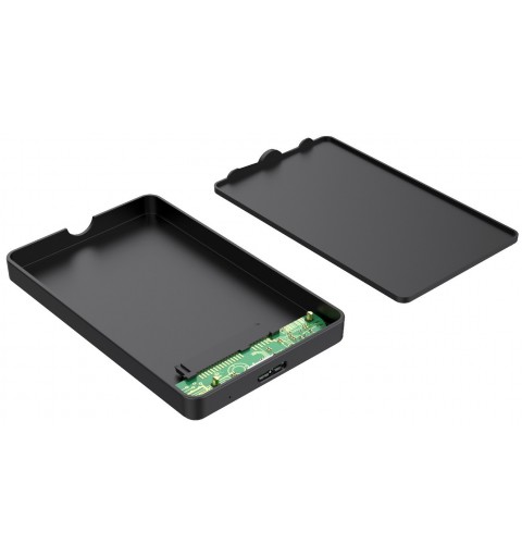 Techly External USB3.0 Box for SATA 2.5" HDD SSD Black