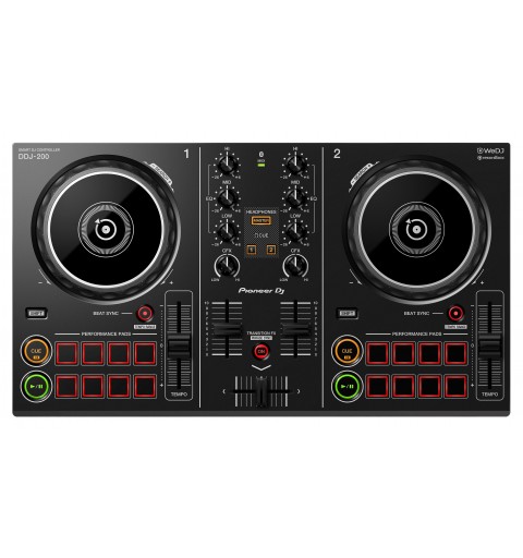 Pioneer DDJ-200 controlador dj 2 canales Negro