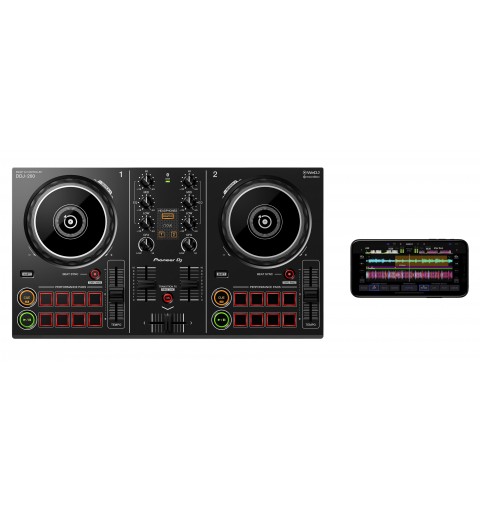 Pioneer DDJ-200 controlador dj 2 canales Negro