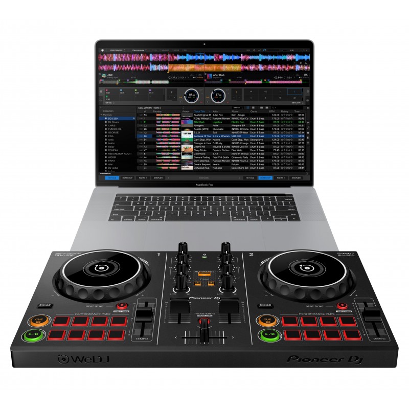 Pioneer DDJ-200 controlador dj 2 canales Negro