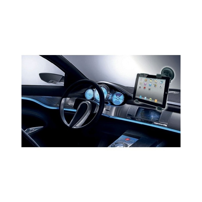 Techly I-TABLET-VENT Support pour GPS Voiture Passif Noir