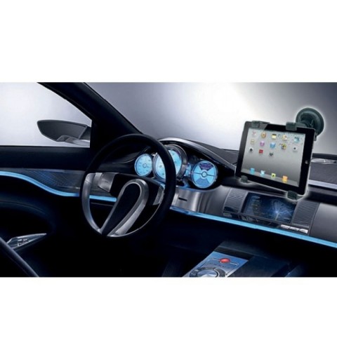 Techly I-TABLET-VENT Support pour GPS Voiture Passif Noir