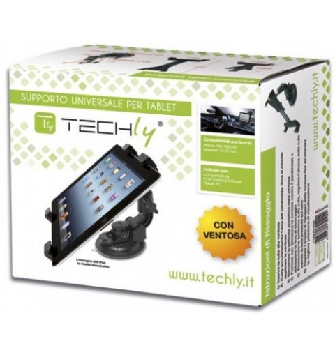 Techly I-TABLET-VENT Support pour GPS Voiture Passif Noir