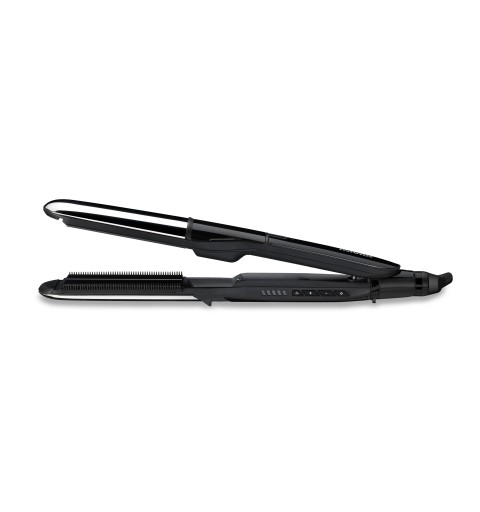 BaByliss Steam Mist Styler Plancha de pelo Vapor Negro, Plata 2,5 m