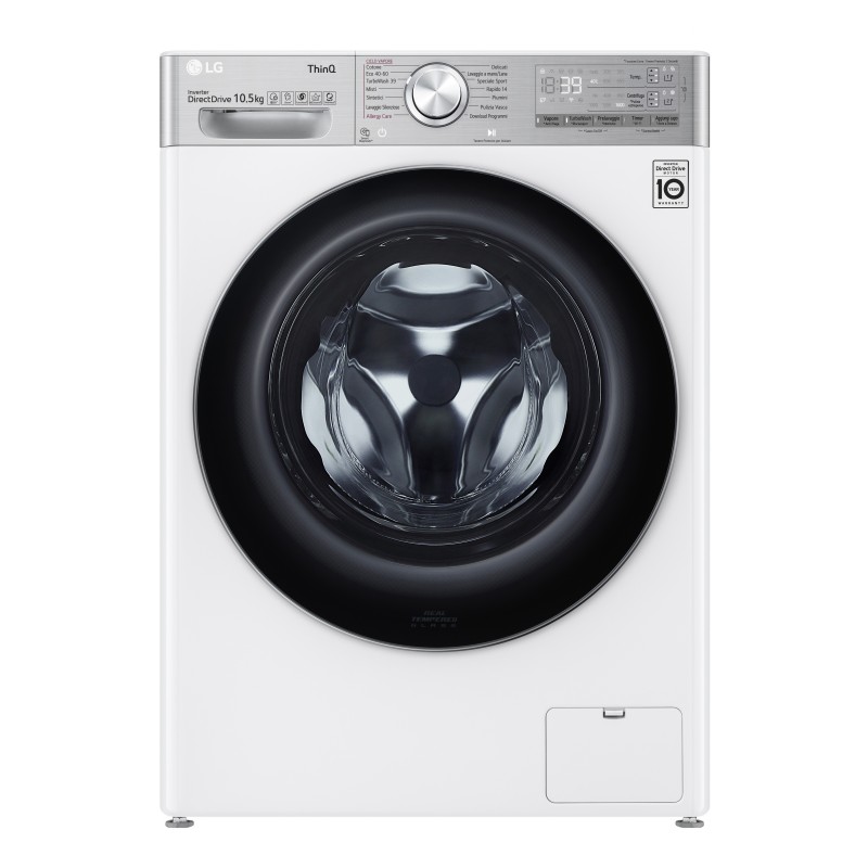 LG F6WV910P2EA washing machine Front-load 10.5 kg 1600 RPM A White