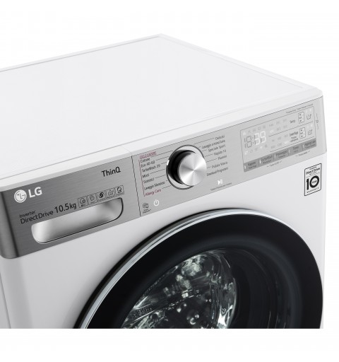 LG F6WV910P2EA washing machine Front-load 10.5 kg 1600 RPM A White