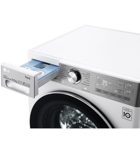 LG F6WV910P2EA washing machine Front-load 10.5 kg 1600 RPM A White