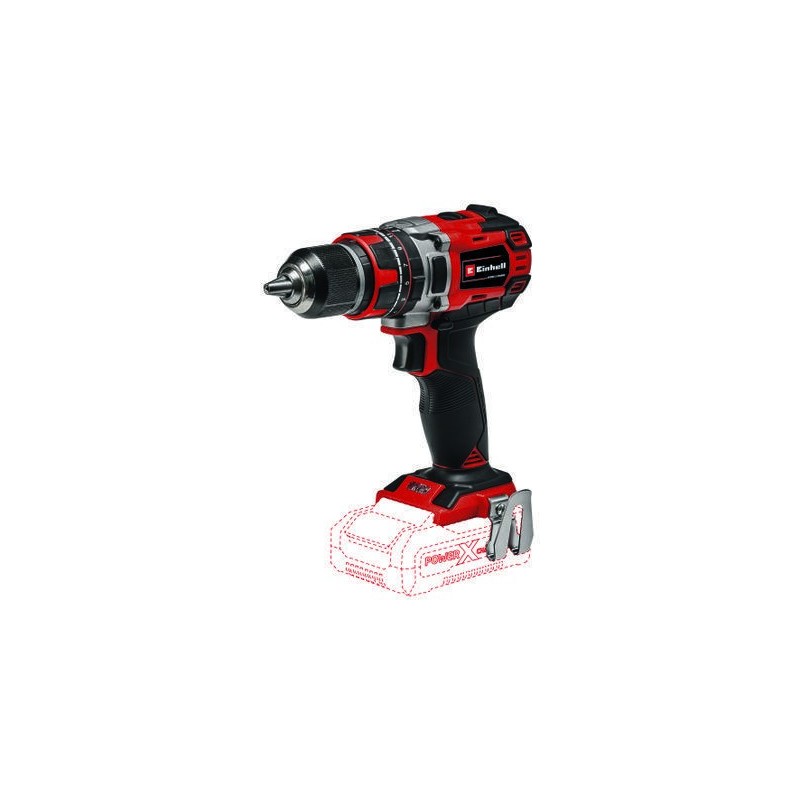 Einhell TE-CD 18 50 Li-i BL Solo 1,22 kg Negro, Gris, Rojo