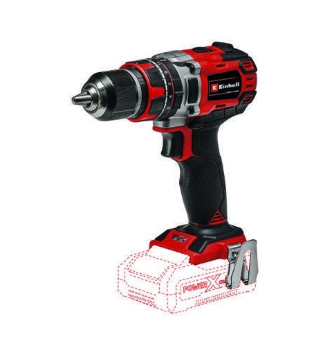 Einhell TE-CD 18 50 Li-i BL Solo 1,22 kg Negro, Gris, Rojo