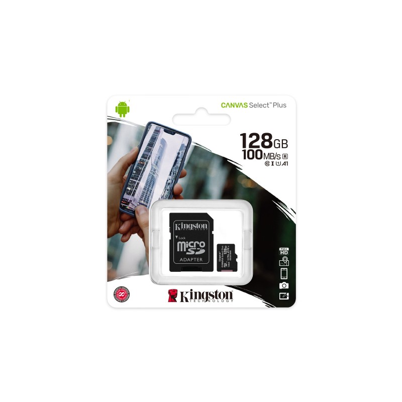 Kingston Technology Canvas Select Plus 128 GB MicroSDXC UHS-I Clase 10