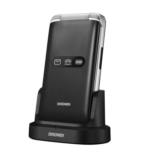 Brondi Amico Flip 4G+ 8.89 cm (3.5") 136 g Black, Silver Feature phone