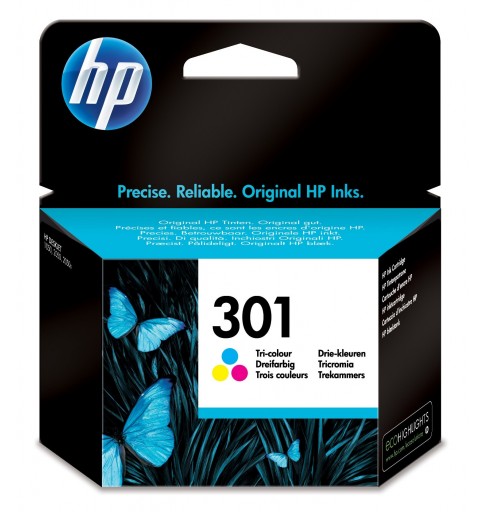 HP 301 Cyan Magenta Gelb Original Druckerpatrone