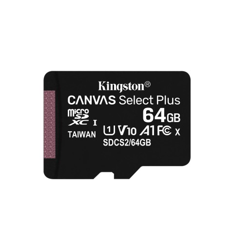 Kingston Technology Canvas Select Plus 64 Go MicroSDXC UHS-I Classe 10