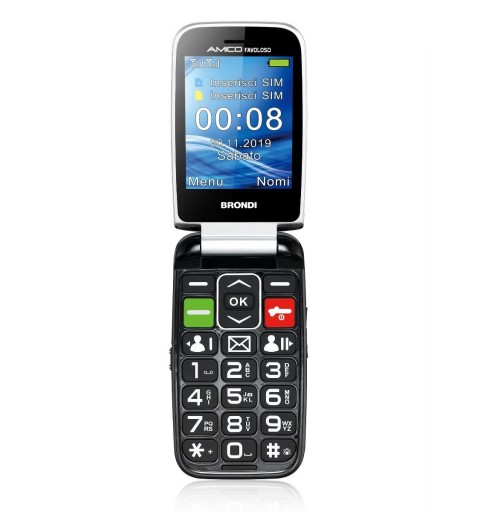 Brondi Amico Favoloso 7,11 cm (2.8") Nero Telefono di livello base