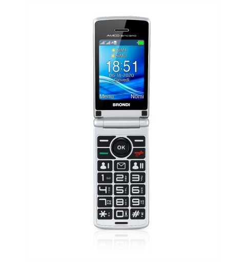 Brondi Amico Sincero 6.1 cm (2.4") Grey Senior phone