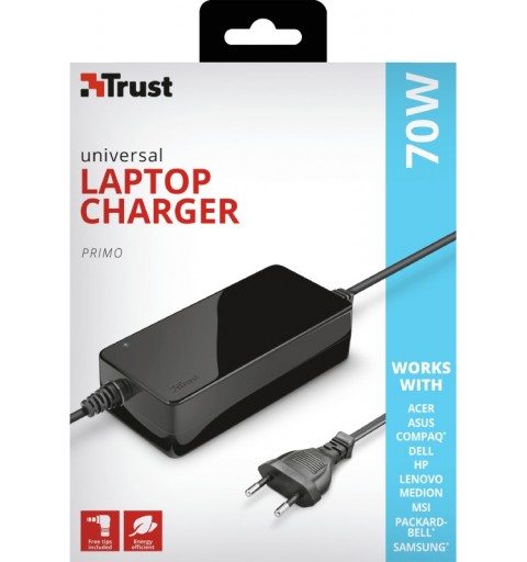 Trust Primo adaptateur de puissance & onduleur Intérieure 70 W Noir