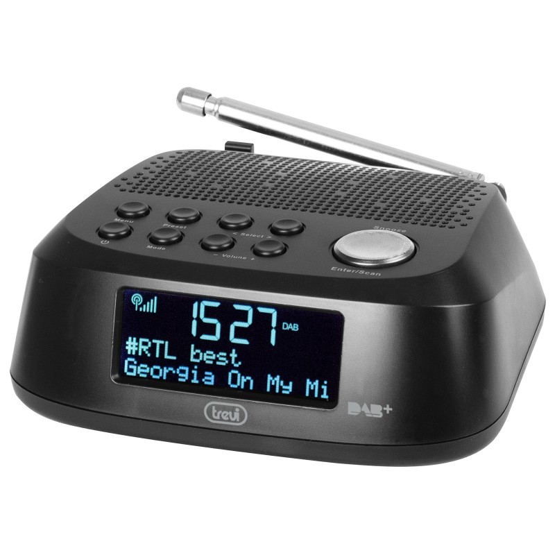 Trevi RC 80D4 DAB Uhr Digital Schwarz