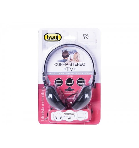 Trevi HTV 636 Wired Headphones Head-band Black