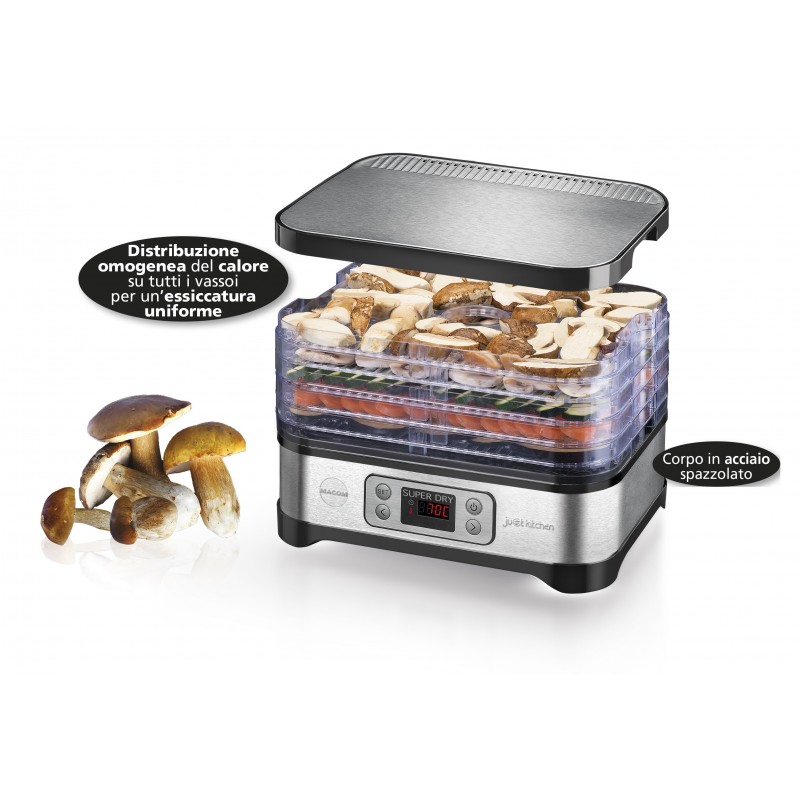 Macom Superdry Black, Stainless steel 450 W