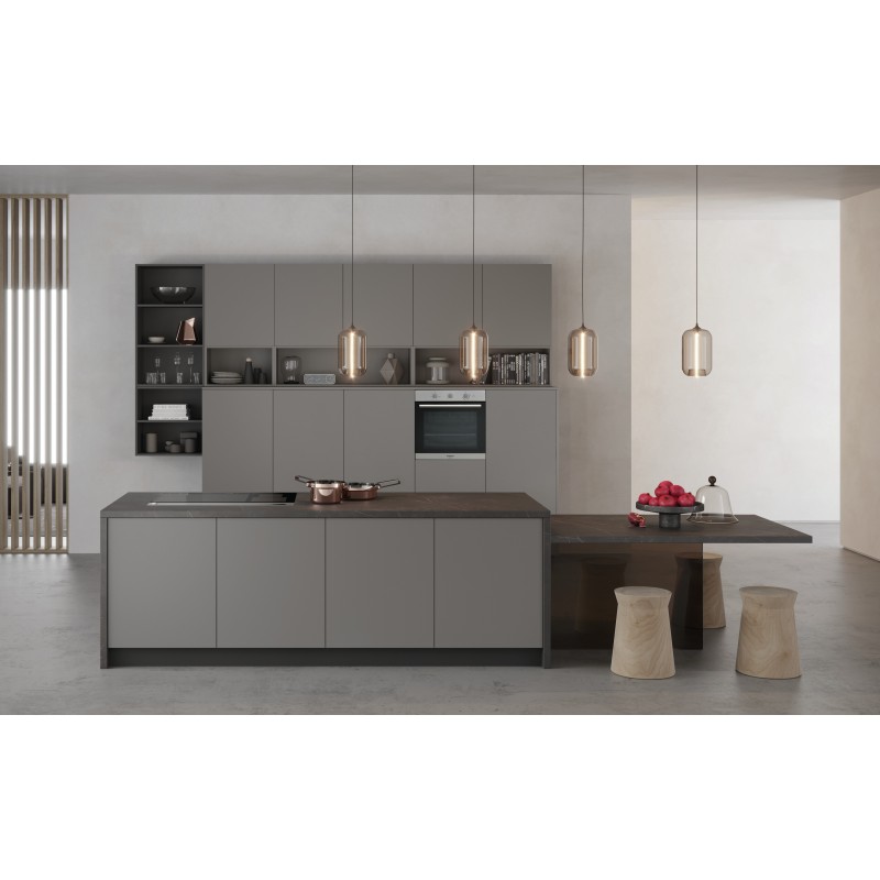 Hotpoint FA2 530 H IX HA 66 L A Negro, Acero inoxidable