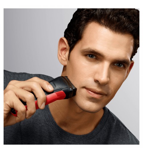 Braun Series 3 300s Foil shaver Trimmer Black, Red