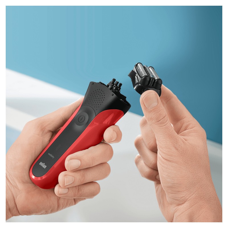 Braun Series 3 300s Foil shaver Trimmer Black, Red