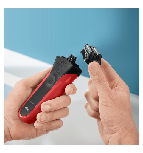 Braun Series 3 300s Foil shaver Trimmer Black, Red