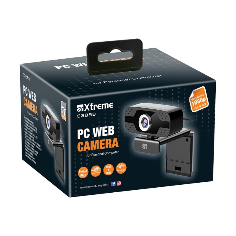 Xtreme 33858 webcam 2 MP 1920 x 1080 pixels USB 2.0 Black