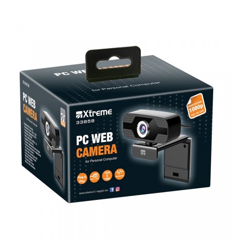 Xtreme 33858 webcam 2 MP 1920 x 1080 pixels USB 2.0 Noir