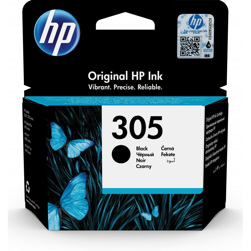 HP Cartouche d’encre noire 305 authentique