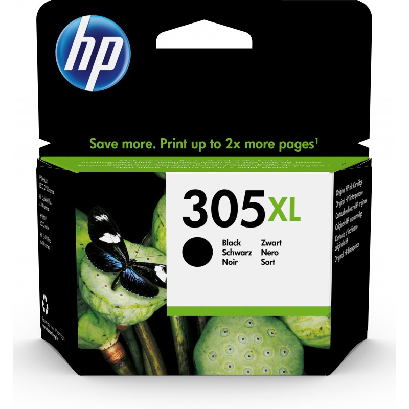 HP Cartucho de tinta Original 305XL de alta capacidad negro