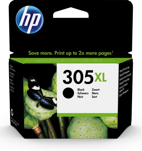 HP Cartucho de tinta Original 305XL de alta capacidad negro