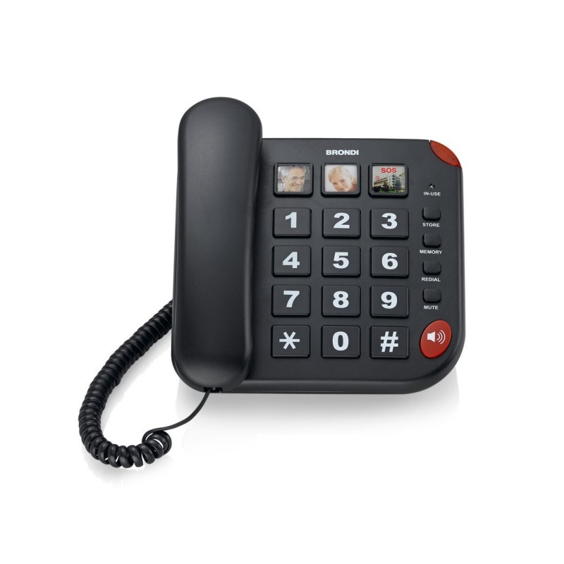 Brondi BRAVO 15 Analog telephone Caller ID Black