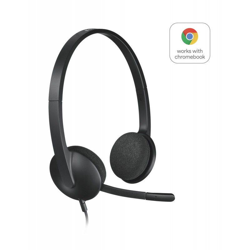 Logitech H340 USB Computer Headset Auriculares Alámbrico Diadema Oficina Centro de llamadas USB tipo A Negro