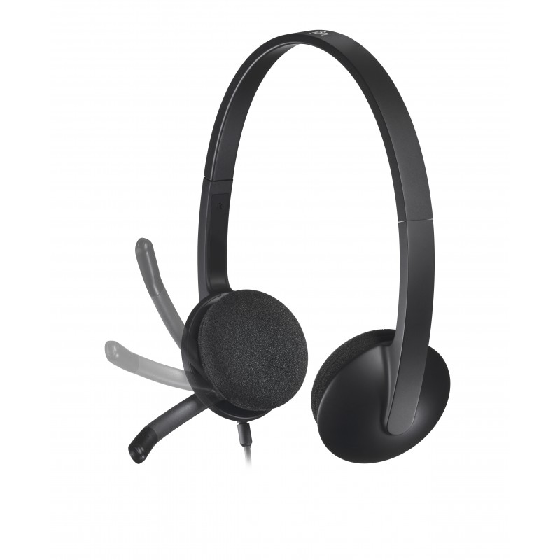 Logitech H340 USB Computer Headset Kopfhörer Verkabelt Kopfband Büro Callcenter USB Typ-A Schwarz