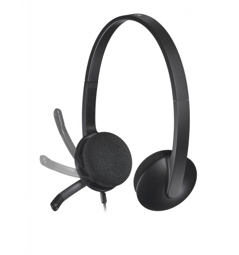 Logitech H340 USB Computer Headset Kopfhörer Verkabelt Kopfband Büro Callcenter USB Typ-A Schwarz