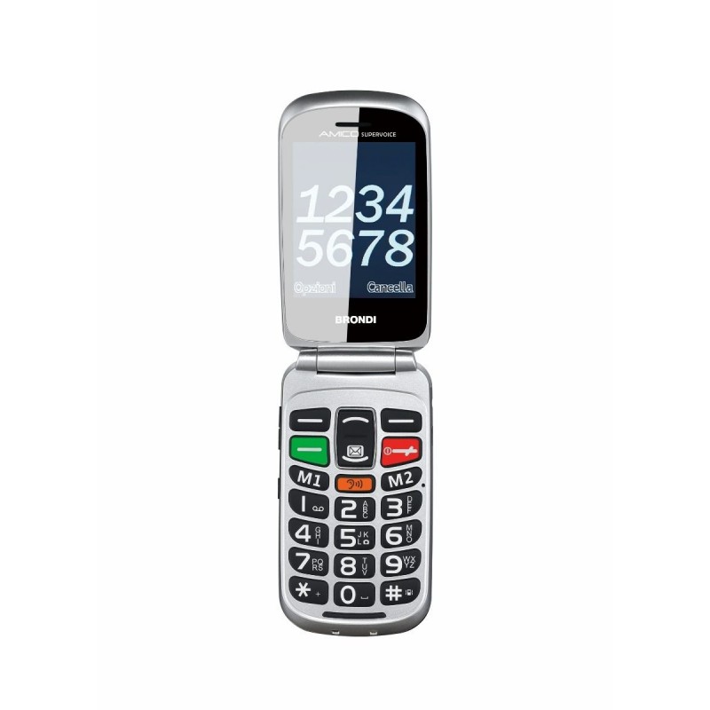 Brondi Amico Supervoice 7,11 cm (2.8") Noir Téléphone pour seniors