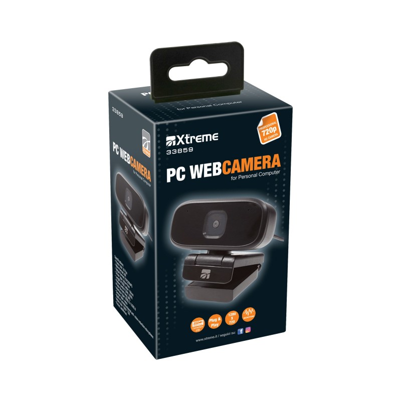 Xtreme 33859 webcam 1280 x 720 Pixel USB Nero