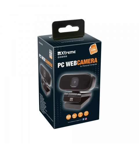 Xtreme 33859 webcam 1280 x 720 Pixel USB Nero