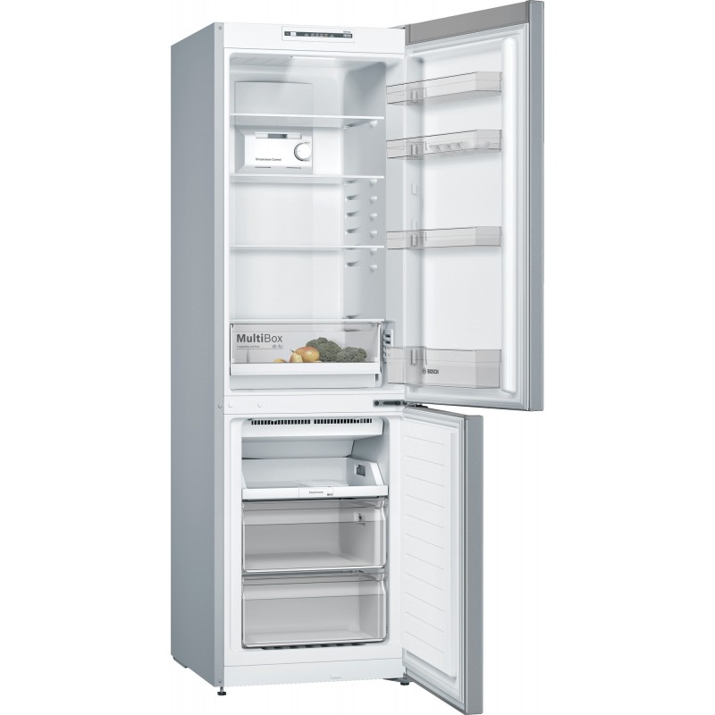 Bosch Serie 2 KGN36NLEA fridge-freezer Freestanding 305 L E Stainless steel