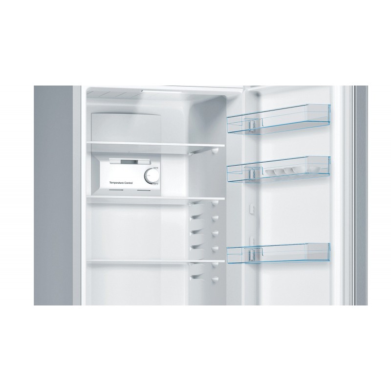 Bosch Serie 2 KGN36NLEA fridge-freezer Freestanding 305 L E Stainless steel