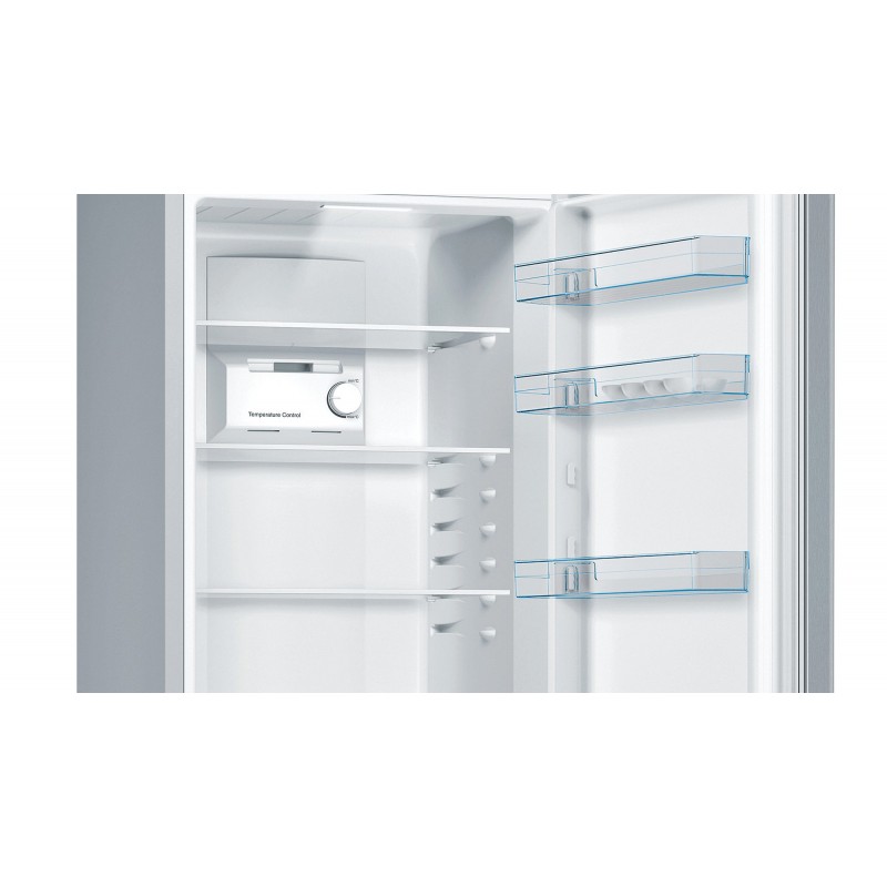 Bosch Serie 2 KGN36NLEA réfrigérateur-congélateur Autoportante 305 L E Acier inoxydable