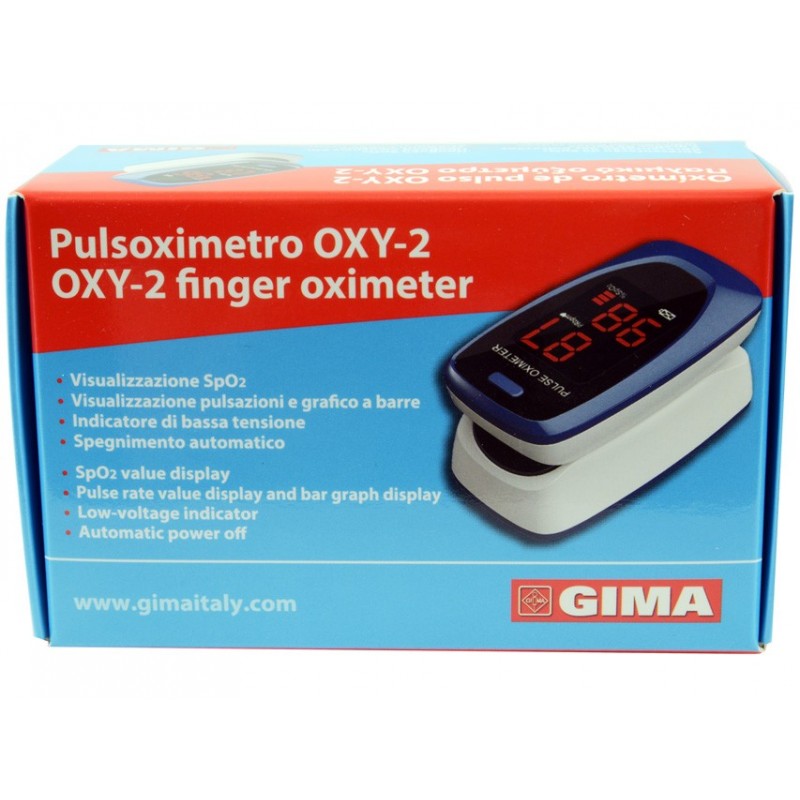 GIMA OXY-2 oxímetro de pulso Azul, Blanco