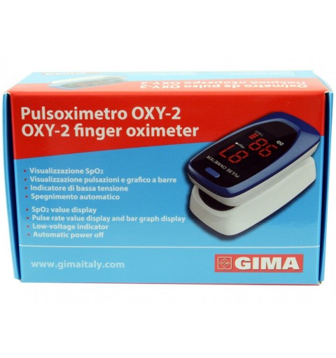 GIMA OXY-2 oxímetro de pulso Azul, Blanco