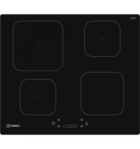 Indesit IS 83Q60 NE hob Black Built-in 59 cm Zone induction hob 4 zone(s)