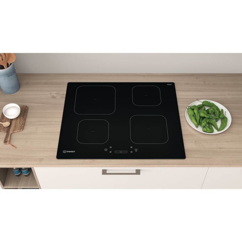 Indesit IS 83Q60 NE hob Black Built-in 59 cm Zone induction hob 4 zone(s)