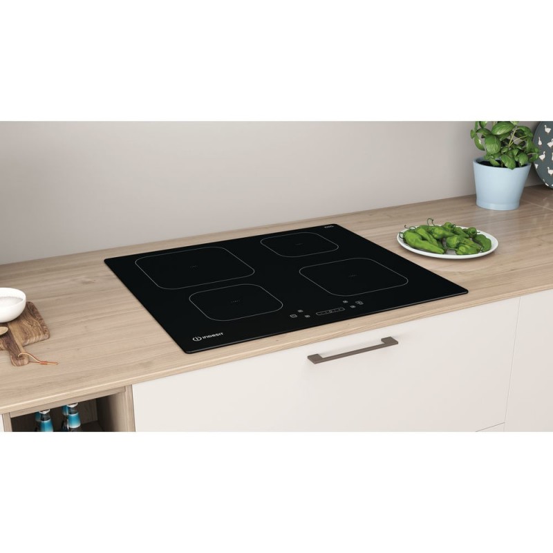 Indesit IS 83Q60 NE hob Black Built-in 59 cm Zone induction hob 4 zone(s)